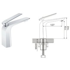 Смеситель для раковины Rose R1301F