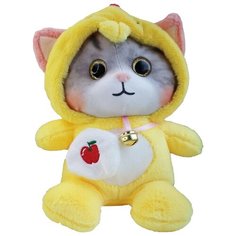 Мягкая игрушка Котенок в пижаме кигуруми Петух / в капюшоне Panawealth Inter Holdings