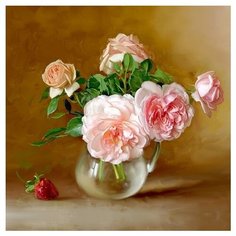 Алмазная мозаика 30х30 БУЗИН. ЛЕТНИЙ ДЕНЬ (26 цветов) Molly