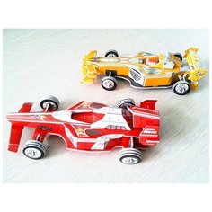 3D пазлы из пенокартона СУПЕРГОНОЧНЫЙ АВТОМОБИЛЬ 2 в 1 (64 детали) Zilipoo
