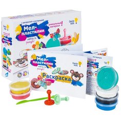 Набор для детского творчества «Мел-пластилин. Лепи и рисуй» Genio Kids