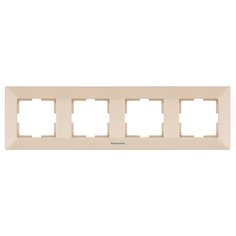 Рамка 4 поста универсальная кремовая WMTF08042BG Panasonic Arkedia