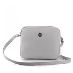 Клатч кожаный 129 Афина светло-серый флотер Afina