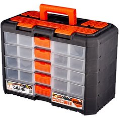 Ящик с органайзером BLOCKER Grand 5 секций BR3738 40x21.9x28.7 см черный/оранжевый