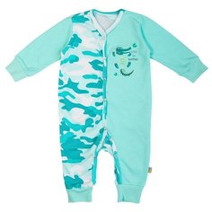 Комбинезон Сонный Гномик, размер 80, бирюза