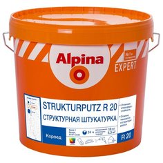 Декоративное покрытие Alpina Expert Strukturputz R20 белый 16 кг