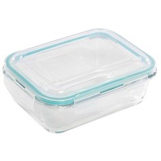Mallony Контейнер Diafano 005472, 1 л, 15.4x20.5 см, прозрачный/бирюзовый