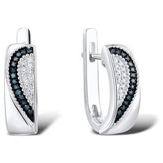 VALTERA Серьги с бриллиантами из серебра 117815