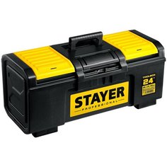 Ящик с органайзером STAYER Professional 38167-24 59x27x25.5 см 24 черный/желтый