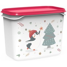 BEROSSI Контейнер Christmas 1 л, 10x16 см, Роза