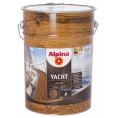 Лак яхтный Alpina Yacht алкидно-уретановый бесцветный 10 л
