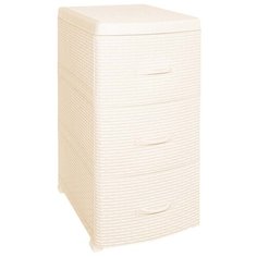 Комод Violet Ротанг 3 секции , размер: 38х48 см , цвет: слоновая кость