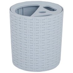 Стакан для зубных щеток Альтернатива Плетенка, голубой Alternativa