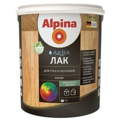 Лак Alpina Аква для стен и потолков шелковисто-матовый полиакриловый прозрачный 2.5 л