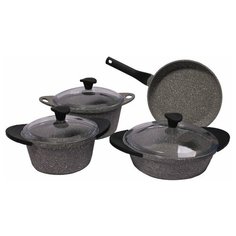Набор посуды Dariis HUR-A-15251 7 пр. серый гранит