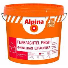 Шпатлевка Alpina Expert Feinspachtel Finish, белый, 15 кг