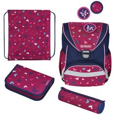 Herlitz Ранец Ultralight Butterfly с наполнением, синий/фиолетовый