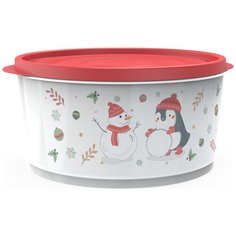 BEROSSI Контейнер круглый Christmas 2.4 л, Роза