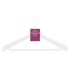 Вешалка Литопласт-Мед Костюмная №8Р белый