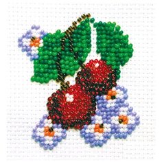 Klart Набор для вышивания бисером Вишенки 5 x 6 см (7-109)