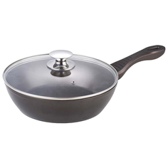 Сковорода глубокая со стеклянной крышкой 26 см Zeidan