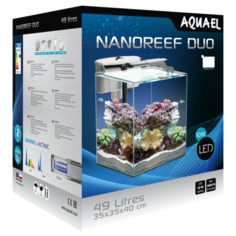 Аквариум Aquael Nano Reef Duo 49 л, белый, 35*45*45 см