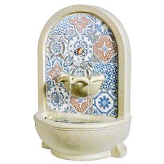 Декоративный садовый фонтан с мозаикой ЛИВИЙЯ, искусственный камень, 54х36 см Kaemingk