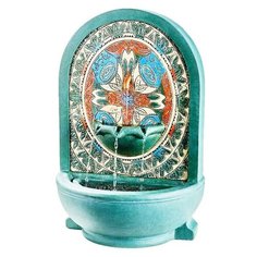 Декоративный садовый фонтан с мозаикой ОСМИН, искусственный камень, 54х36 см Kaemingk