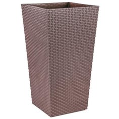 КАШПО ДЛЯ ЦВЕТОВ НАПОЛЬНОЕ "РОТАНГ" 325*325*610 ММ (ВЕНГЕ) "АЛЬТЕРНАТИВА" М6829 Alternativa