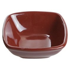 Салатник керамический, 120 мм, квадратный, серия Анкара, шоколад, PERFECTO LINEA (Супер цена!) (18-814604)