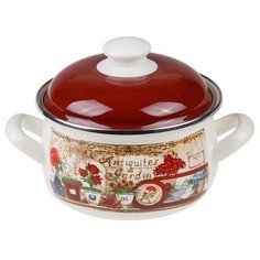 Кастрюля стальная эмалированная, 2.8 л, серия Антик, PERFECTO LINEA (подходит для всех типов плит, включая индукцию) (50-352128)