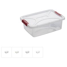 Ящик для хранения 16,5х24х8 см, 2 л, DRINA (цвета в ассортименте, подходит для хранения пищевых продуктов) (10288)