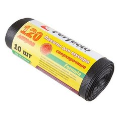Пакеты для мусора сверхпрочные Formula, 120 л, 10 шт., PERFECTO LINEA (отличаются сверхпрочностью, подходят для мусорных контейнеров.) (46-048290)