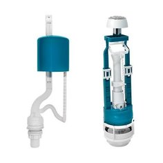 Арматура с переходной опорой хром кнопка, ниж.подводка, ИнкоЭр (И - СБкпм-НпрНРФ-А-М Р)