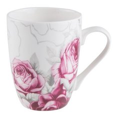 Кружка керамическая, 350 мл, розовый сад, PERFECTO LINEA (30-020922)