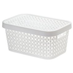 Ящик для хранения с крышкой ПИРУЛА 90х190х130 (белый) (М2347) (IDEA)