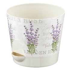 Кашпо НИКА ДЕКО 2,7л с прикорневым поливом (лаванда) (М3078) (IDEA)