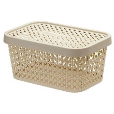 Ящик для хранения с крышкой ПИРУЛА 90х190х130 (латте) (М2347) (IDEA)