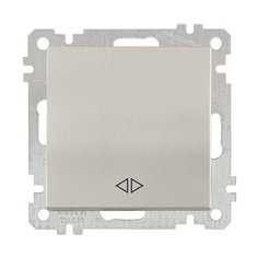 Выключатель промежуточный многопозиционный (скрытый, без рамки, пруж. зажим) титан, DARIA, MUTLUSAN (10 A, 250 V, IP 20) (2100 408 0183)