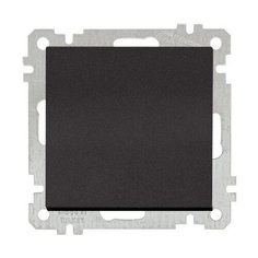 Выключатель 1-клав. двухполюсный (скрытый, без рамки, пруж. зажим) черный, DARIA, MUTLUSAN (10 A, 250 V, IP 20) (2100 405 0184)