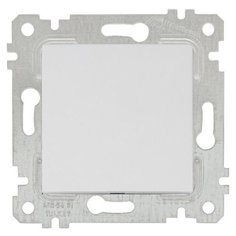 Выключатель 1-клав. (скрытый, без рамки, винт. зажим) белый, RITA, MUTLUSAN (10 A, 250 V, IP 20) (2200 401 0201)