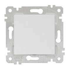 Выключатель 1-клав. двухполюсный (скрытый, без рамки, винт. зажим) белый, RITA, MUTLUSAN (10 A, 250 V, IP 20) (2200 405 0201)