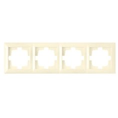 Рамка 4-местная бежевая, Стиль, BYLECTRICA (ЮЛИГ.735212.217 беже)