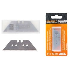 Лезвия сменные трапецевидные д/ножей 10шт STARTUL (ST0920-10) (лезвие для ножа)