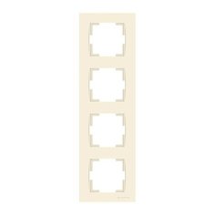 Рамка 4-ая вертикальная кремовая, RITA, MUTLUSAN (2220 800 2402)