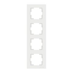 Рамка 4-ая вертикальная белая, RITA, MUTLUSAN (2220 800 2401)