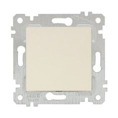 Выключатель 1-клав. двухполюсный (скрытый, без рамки, пруж. зажим) кремовый, RITA, MUTLUSAN (10 A, 250 V, IP 20) (2200 405 0102)