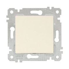 Выключатель 1-клав. (скрытый, без рамки, пруж. зажим) кремовый, RITA, MUTLUSAN (10 A, 250 V, IP 20) (2200 401 0102)