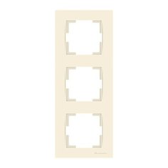 Рамка 3-ая вертикальная кремовая, RITA, MUTLUSAN (2220 800 2302)