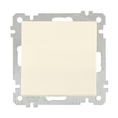 Выключатель 1-клав. (скрытый, без рамки, пруж. зажим) кремовый, DARIA, MUTLUSAN (10 A, 250 V, IP 20) (2100 401 0102)